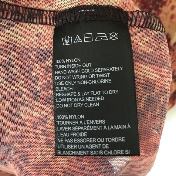 URBAN OUTFITTERS snakeskin mesh mini dress size L - Picture 5 of 5